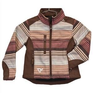 NEW COWBOY HARDWARE girls youth poly shell jacket in desert serape